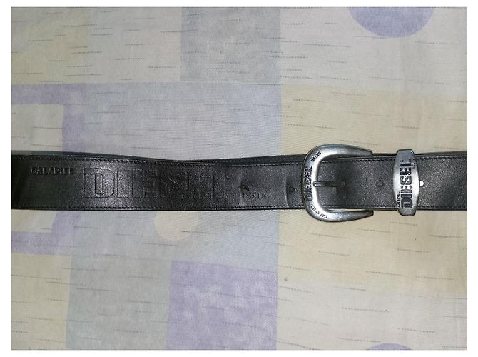 Diesel Calapiell Ledergürtel Schwarz - Ansicht 2