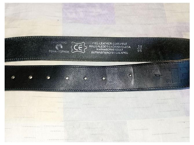 Diesel Calapiell Ledergürtel Schwarz - Ansicht 3
