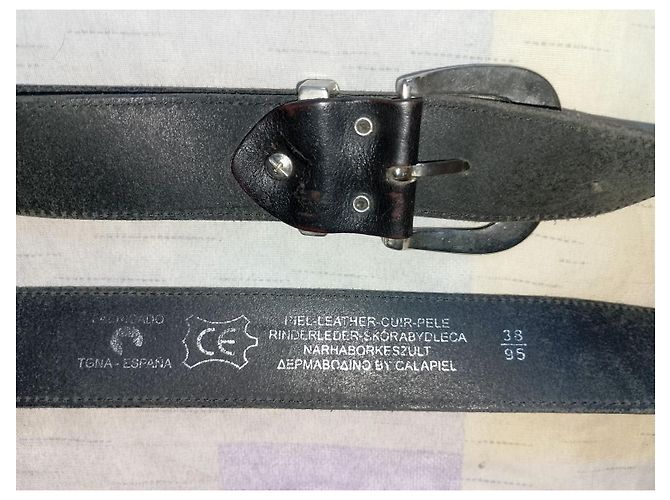 Diesel Calapiell Ledergürtel Schwarz - Ansicht 5