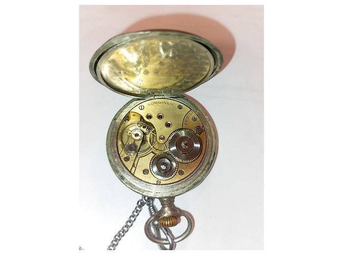 Orologio da Tasca Longines Railroad Argento Bianco - vista 2