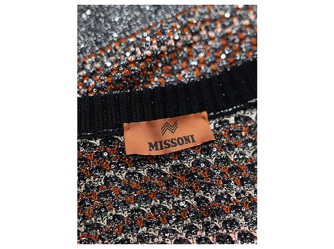 Missoni Metallic-Strick-Tanktop Braun Mehrfarben Grau Metallisch - Ansicht 2