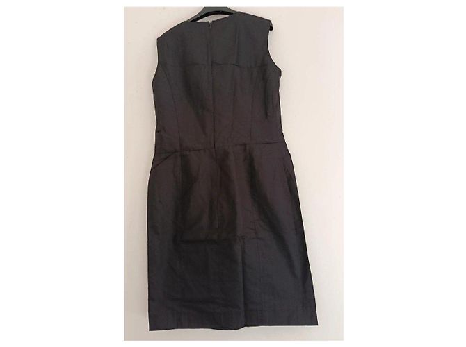Chanel schwarzes Seidenkleid - Ansicht 2