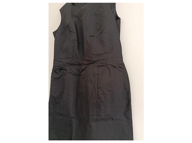 Chanel schwarzes Seidenkleid - Ansicht 3