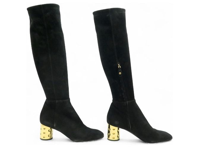 Louis Vuitton Talons Dorés Botas Over-the-Knee Negro - vista 5