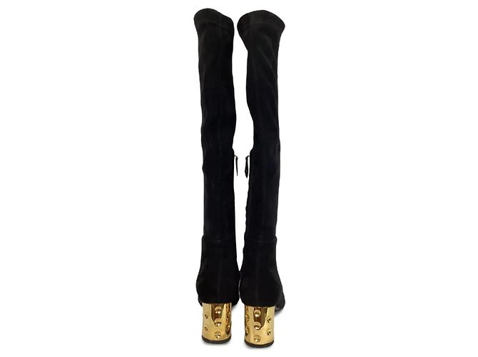 Louis Vuitton Talons Dorés Botas Over-the-Knee Negro - vista 6
