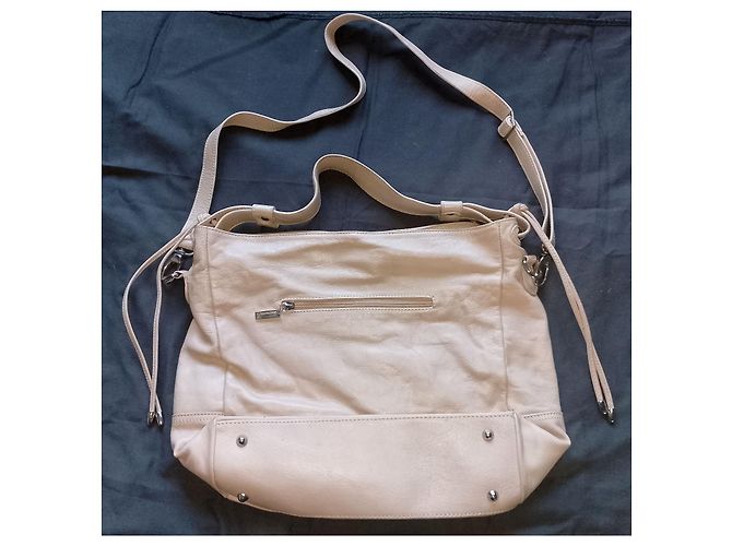 Autre Marque Borse in Pelle Borsa Hobo in pelle crema Crudo - vista 2