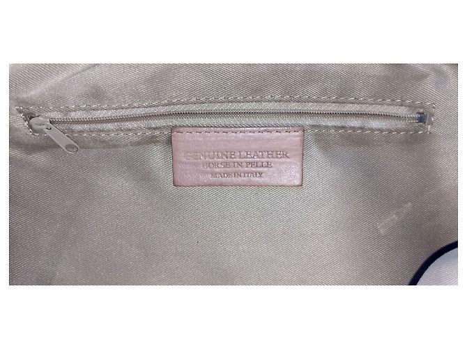 Autre Marque Borse in Pelle Borsa Hobo in pelle crema Crudo - vista 7