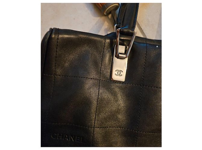 Borsa a mano Chanel East West Chocolate Bar Nero - vista 11