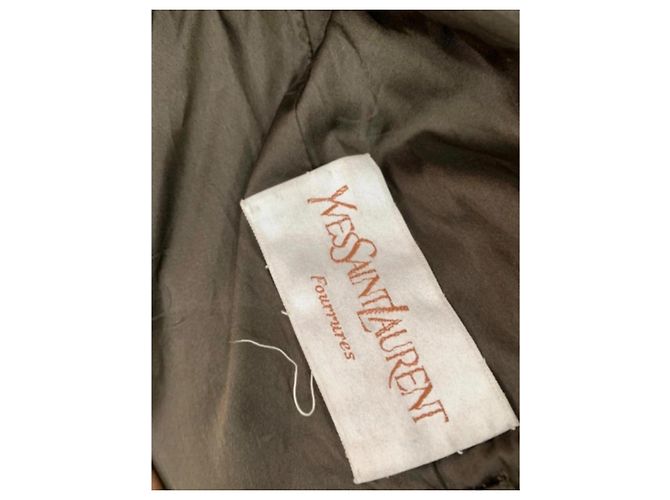 Yves Saint Laurent Zobelpelzmantel Braun - Ansicht 3