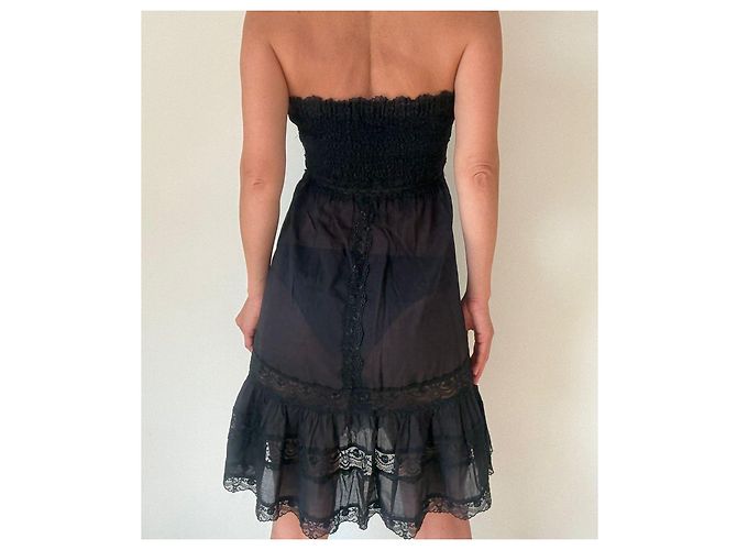 Autre Marque Vestido palabra de honor Charo Ruiz con encaje negro - vista 4