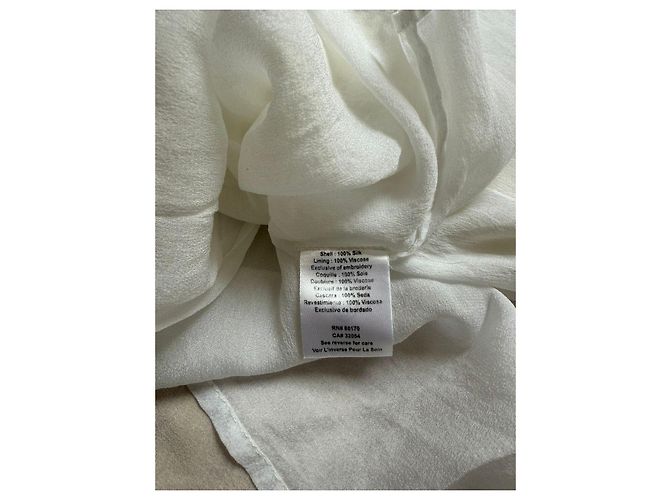 Autre Marque Rococo Sand weißes besticktes Kleid mit Quasten Blau - Ansicht 15