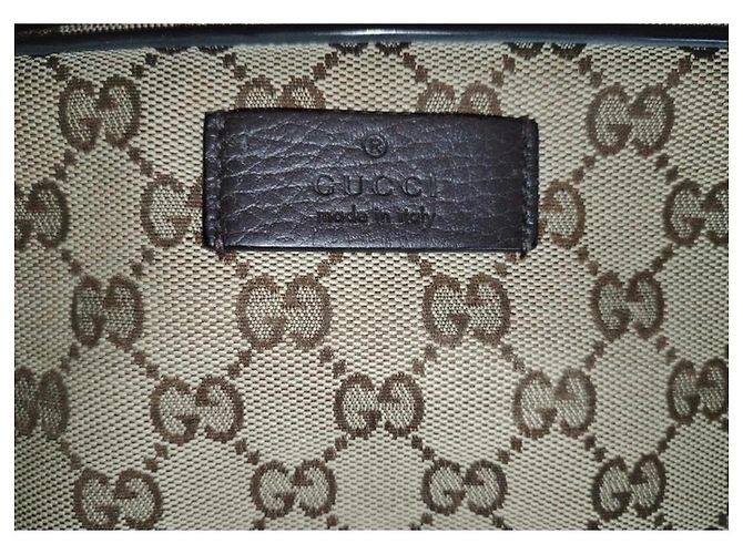 Marsupio Gucci GG Supreme Monogram marrone e beige - vista 2