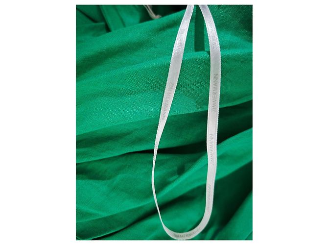 Zimmermann Vestido Midi Twiggy de Lino Verde - vista 4