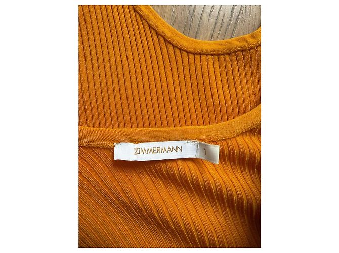 Zimmermann Regata canelada assimétrica laranja - vista 5
