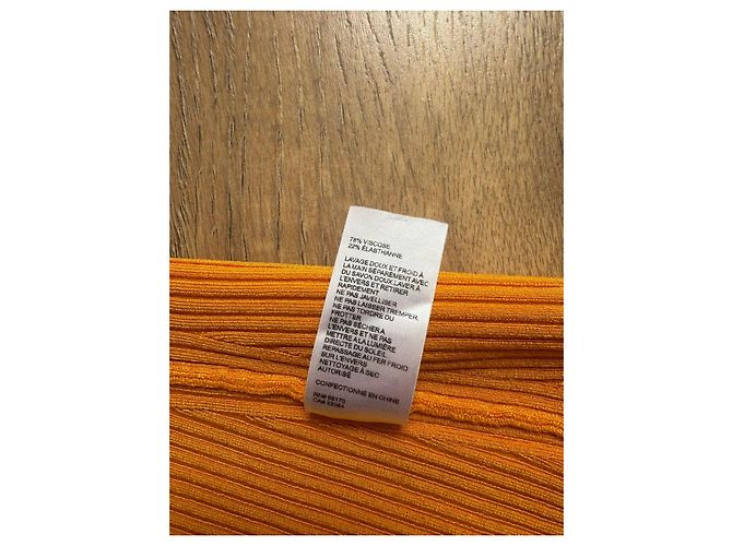 Zimmermann Regata canelada assimétrica laranja - vista 8