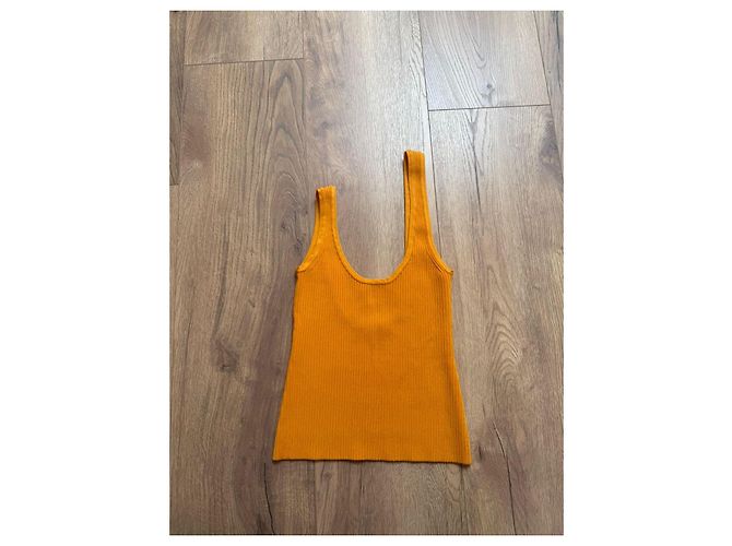 Zimmermann Regata canelada assimétrica laranja - vista 9