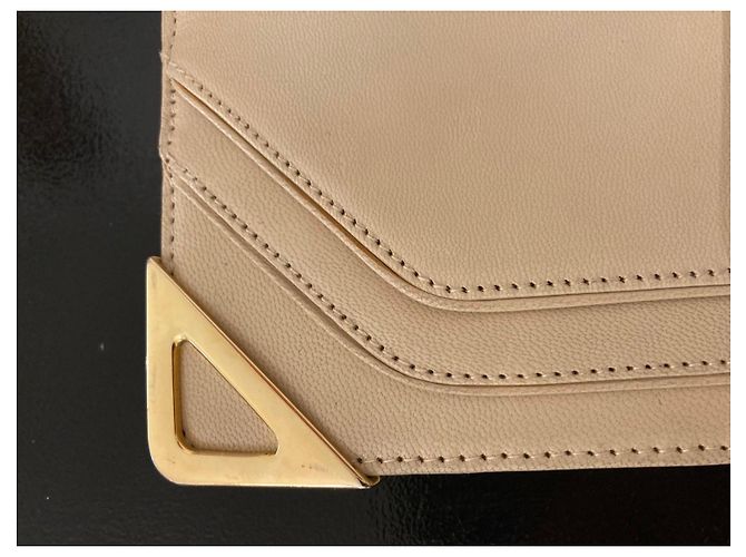 Jean Patou Borsa a tracolla in pelle beige Borbonese - vista 11
