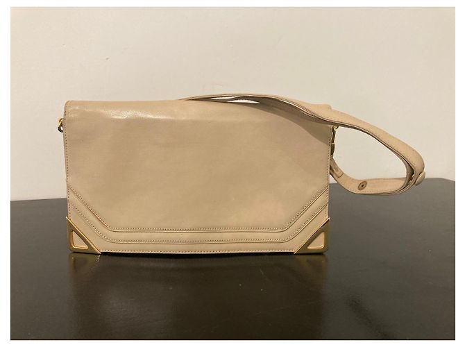 Jean Patou Borsa a tracolla in pelle beige Borbonese - vista 2