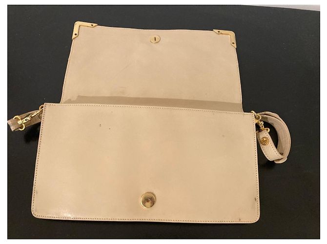Jean Patou Borsa a tracolla in pelle beige Borbonese - vista 5