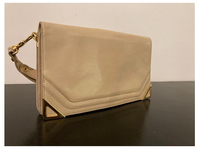 Jean Patou Borsa a tracolla in pelle beige Borbonese - vista 7