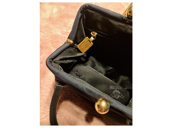 Moschino Handtasche aus schwarzem Nylon - Ansicht 5