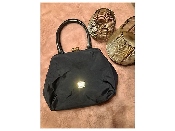 Moschino Handtasche aus schwarzem Nylon - Ansicht 8