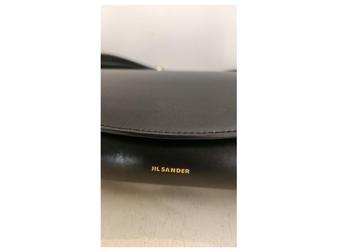 Jil Sander Borsa a Tracolla in Pelle Nero - vista 2