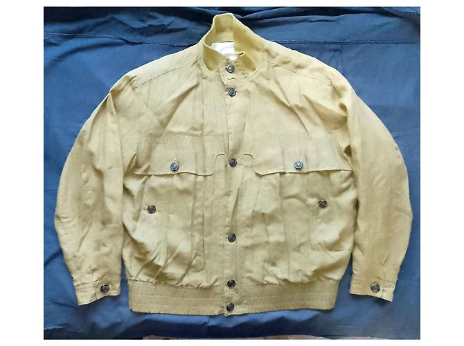 Hugo Boss Wallstreet Leinen Bomberjacke - Khaki - Ansicht 8