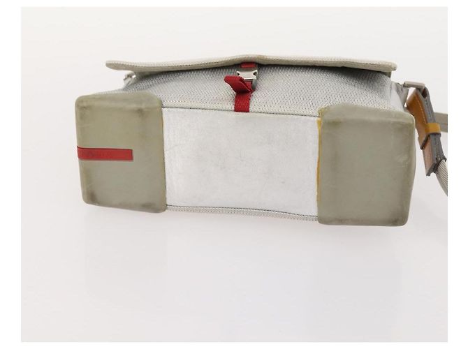 Borsa PRADA Nylon 4 Set Nero Argento Verde Auth 178840 - vista 18