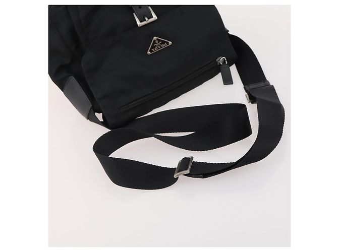 Borsa PRADA Nylon 4 Set Nero Argento Verde Auth 178840 - vista 23