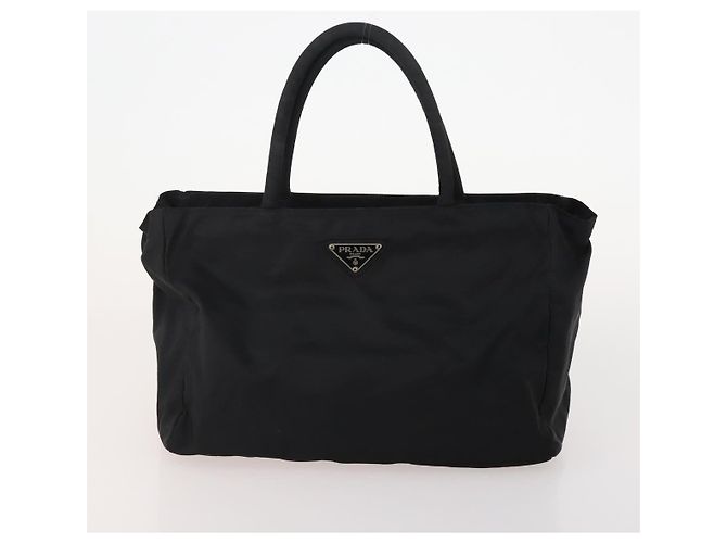 Borsa PRADA Nylon 4 Set Nero Argento Verde Auth 178840 - vista 8