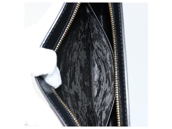 LOUIS VUITTON Epi Pochette Homme Clutch Nero M52522 LV Auth ep14507 - vista 10
