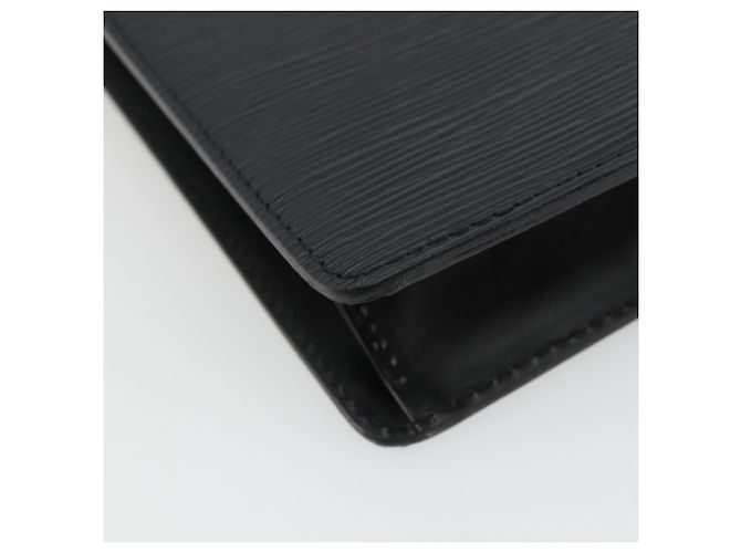 LOUIS VUITTON Epi Pochette Homme Clutch Nero M52522 LV Auth ep14507 - vista 14