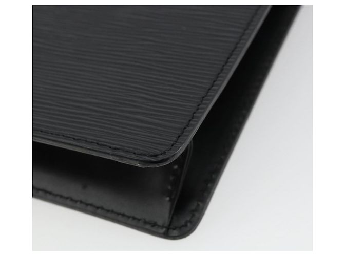 LOUIS VUITTON Epi Pochette Homme Clutch Nero M52522 LV Auth ep14507 - vista 15