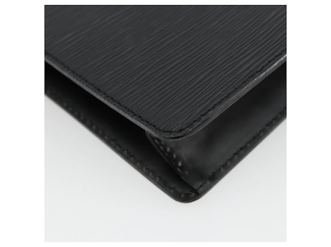 LOUIS VUITTON Epi Pochette Homme Clutch Nero M52522 LV Auth ep14507 - vista 16
