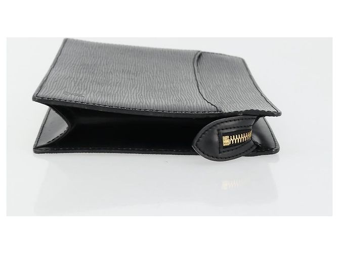 LOUIS VUITTON Epi Pochette Homme Clutch Nero M52522 LV Auth ep14507 - vista 3