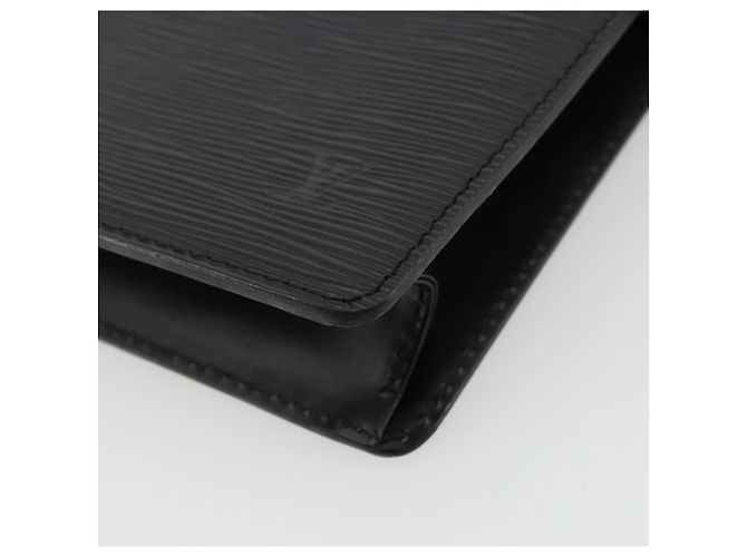 LOUIS VUITTON Epi Pochette Homme Clutch Nero M52522 LV Auth ep14507 - vista 7