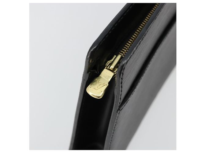 LOUIS VUITTON Epi Pochette Homme Clutch Nero M52522 LV Auth ep14507 - vista 8