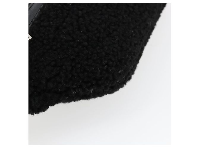 SAINT LAURENT Marsupio Bore in cotone nero argento 179295A - vista 17