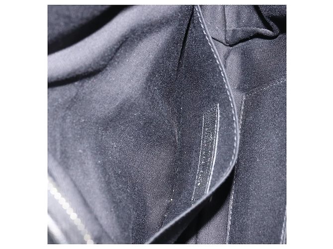 SAINT LAURENT Marsupio Bore in cotone nero argento 179295A - vista 24