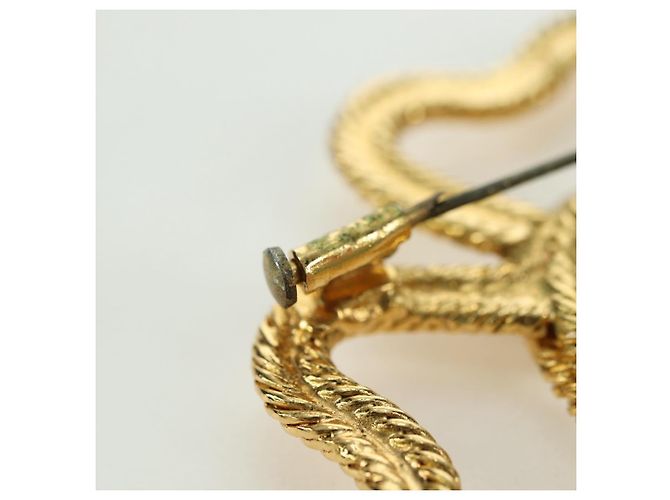 CHANEL Brooch metal Gold Tone CC Auth bs35091M - view 14