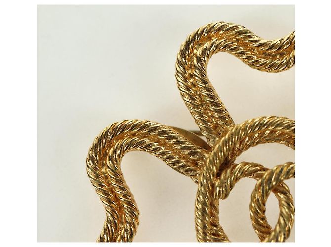 CHANEL Brooch metal Gold Tone CC Auth bs35091M - view 2
