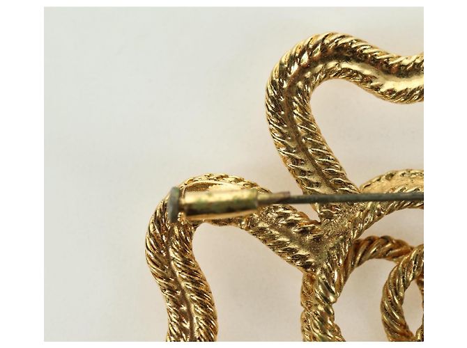 CHANEL Brooch metal Gold Tone CC Auth bs35091M - view 7