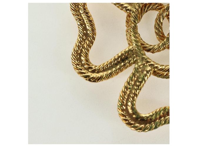 CHANEL Brooch metal Gold Tone CC Auth bs35091M - view 9