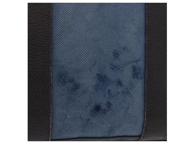 Hermès HERMES Garden Party PM Hand Bag Canvas Blue Silver Auth BA12580 Silvery - view 2