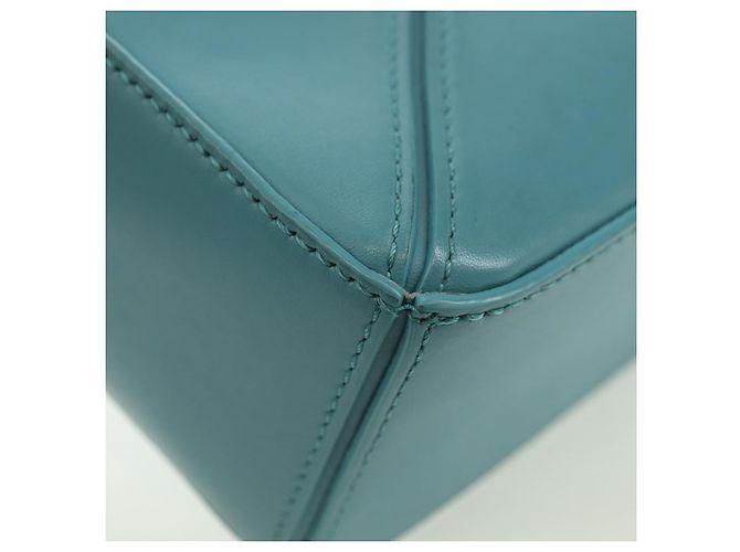 LOEWE �~ Ghibli Howl's Puzzle Bag Mini Hin Bag Leather 2way Blue Auth 167312SM D'oro Blu chiaro - vista 17