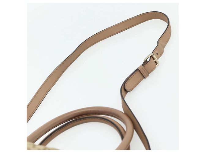 Borsa a mano GUCCI Diamante Canvas 2way Beige Oro 247902 Auth ka4301 D'oro - vista 14