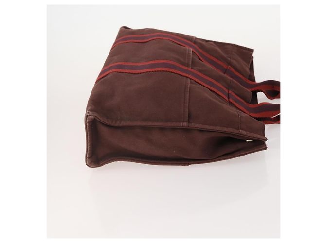 Hermès Borsa Fourre Tout HERMES Canvas 4 Set Bordeaux White pink Auth bs34897 Rosa Bianco Bordò - vista 4