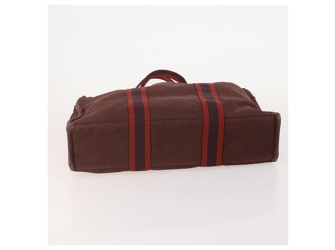 Hermès Borsa Fourre Tout HERMES Canvas 4 Set Bordeaux White pink Auth bs34897 Rosa Bianco Bordò - vista 6
