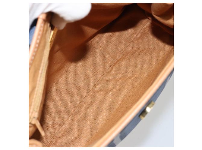 Borsa Burberry in PVC 2way Blu Oro Auth 179143 D'oro - vista 12